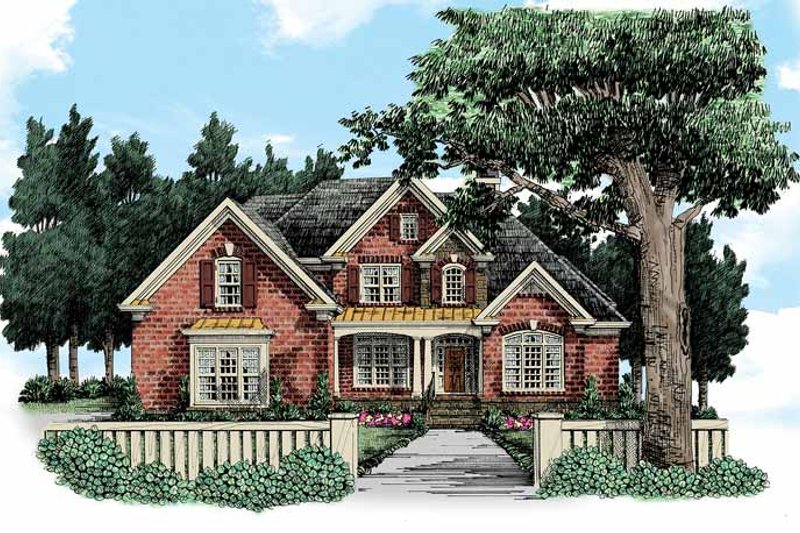 Dream House Plan - Traditional Exterior - Front Elevation Plan #927-365