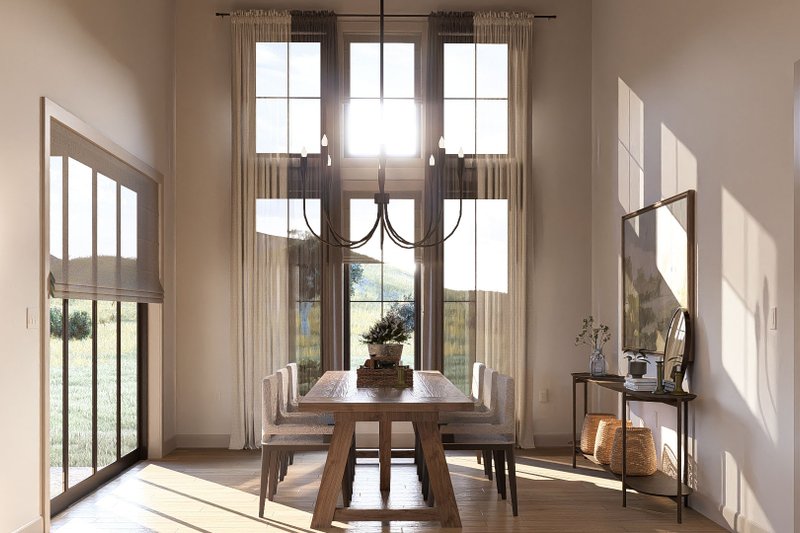 House Design - Interior - Dining Room 1 for Prairie House Plan #455-370 - 3 bed, 2.5 bath