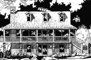 House Design - Exterior - Front Elevation for Country House Plan #1007-56 - 3 bed, 2 bath