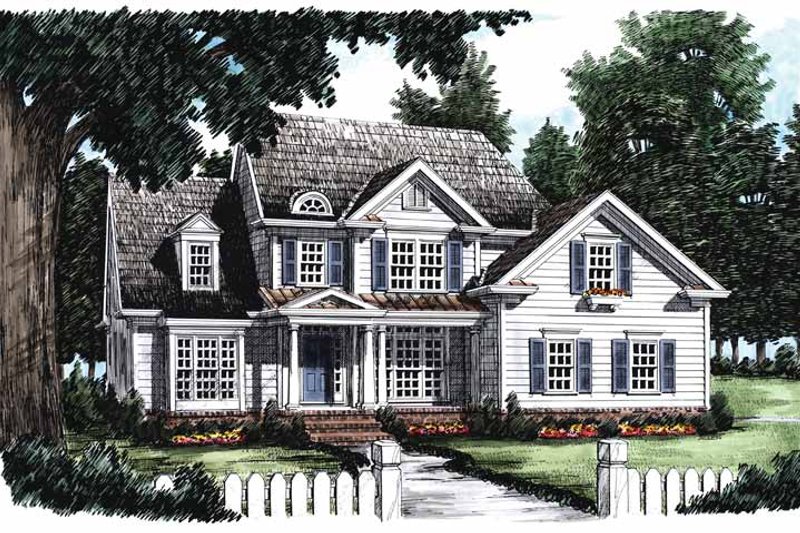 Dream House Plan - Country Exterior - Front Elevation Plan #927-626