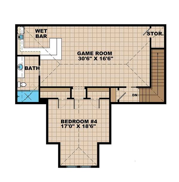Dream House Plan - Country Floor Plan - Upper Floor Plan #1017-170