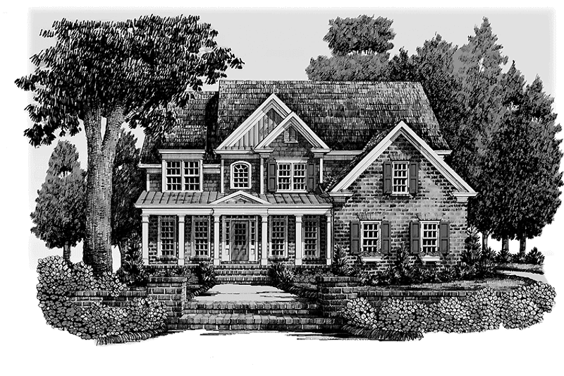 Home Plan - Exterior - Front Elevation 3 for Traditional House Plan #927-340 - 5 bed, 3 bath