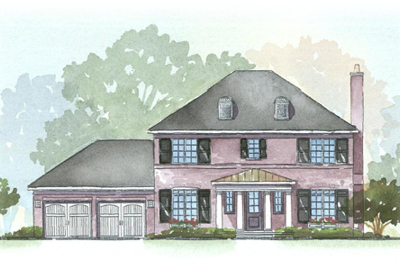 Colonial Style House Plan - 3 Beds 2.5 Baths 2294 Sq/Ft Plan #901-26