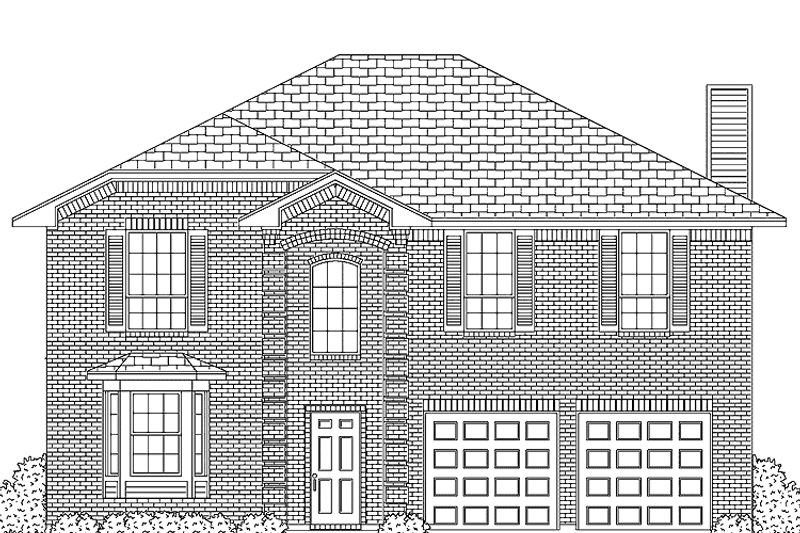 Home Plan - Exterior - Front Elevation 3 for Traditional House Plan #84-692 - 4 bed, 2.5 bath