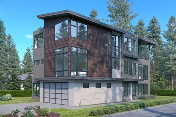 Exterior - Other Elevation 1 for Contemporary House Plan #1066-191 - 6 bed, 4.5 bath