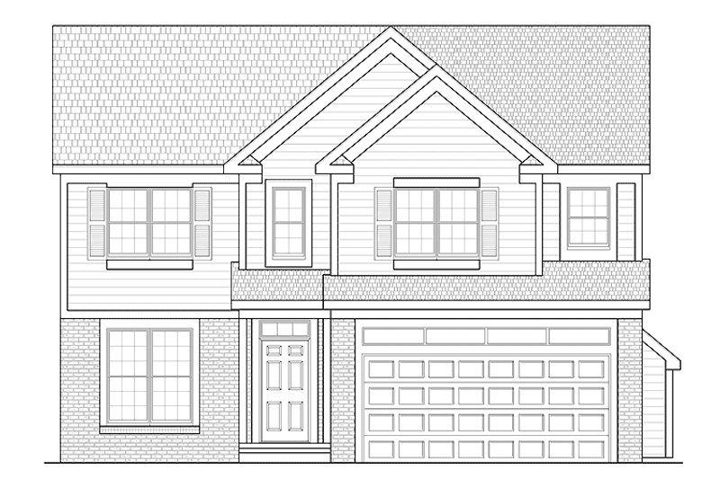 Architectural House Design - Traditional Exterior - Front Elevation Plan #328-396