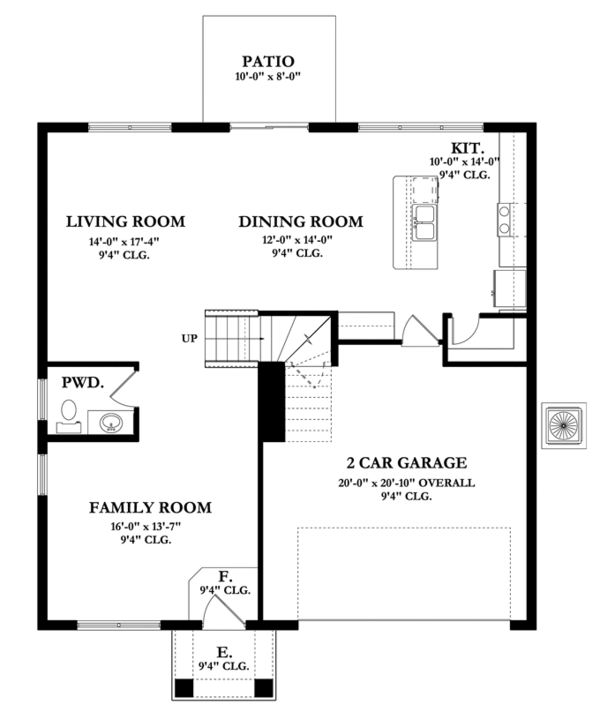 Mediterranean Floor Plan - Main Floor Plan #1058-61