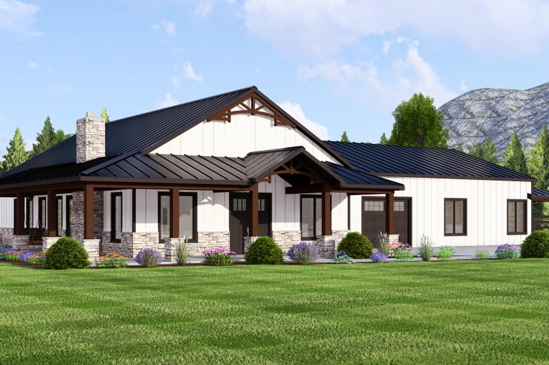 House Design - Exterior - Other Elevation for Barndominium House Plan #1064-309 - 4 bed, 4 bath