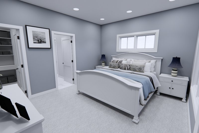 House Plan Design - Interior - Master Bedroom for Farmhouse House Plan #51-1342 - 5 bed, 4 bath