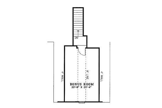 Floor Plan - Upper Floor for European House Plan #17-1125 - 3 bed, 2 bath