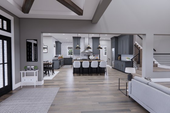 Interior - Family Room 2 for Farmhouse House Plan #51-1242 - 5 bed, 4.5 bath