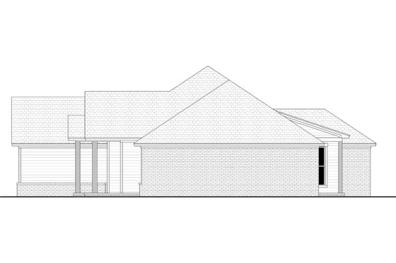 Exterior - Other Elevation 1 for Ranch House Plan #430-301 - 4 bed, 2.5 bath