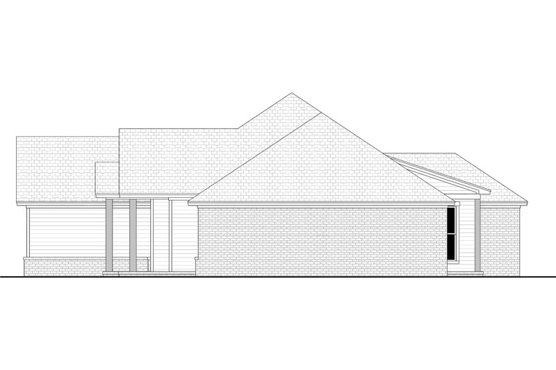 House Blueprint - Exterior - Other Elevation 1 for Ranch House Plan #430-301 - 4 bed, 2.5 bath