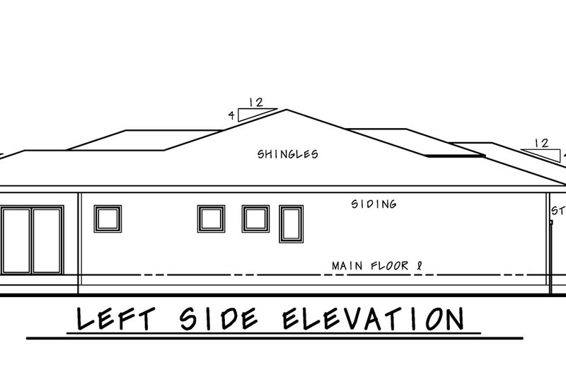 Dream House Plan - Exterior - Other Elevation for Contemporary House Plan #20-2439 - 3 bed, 2.5 bath