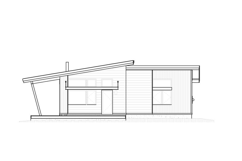 Architectural House Design - Exterior - Front Elevation 2 for Modern House Plan #895-143 - 1 bed, 1 bath