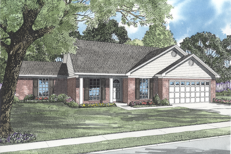 House Blueprint - Craftsman Exterior - Front Elevation Plan #17-3458