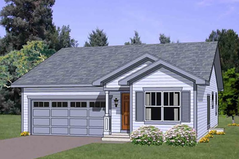 Cottage Style House Plan - 3 Beds 2 Baths 1234 Sq/Ft Plan #116-260