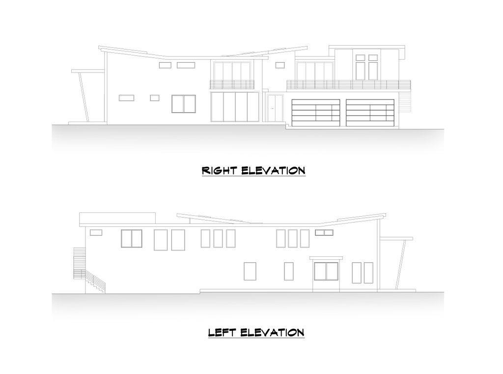 Contemporary Style House Plan - 7 Beds 7.5 Baths 6767 Sq/Ft Plan #1066 ...