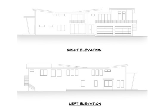 Exterior - Other Elevation 2 for Contemporary House Plan #1066-208 - 7 bed, 7.5 bath