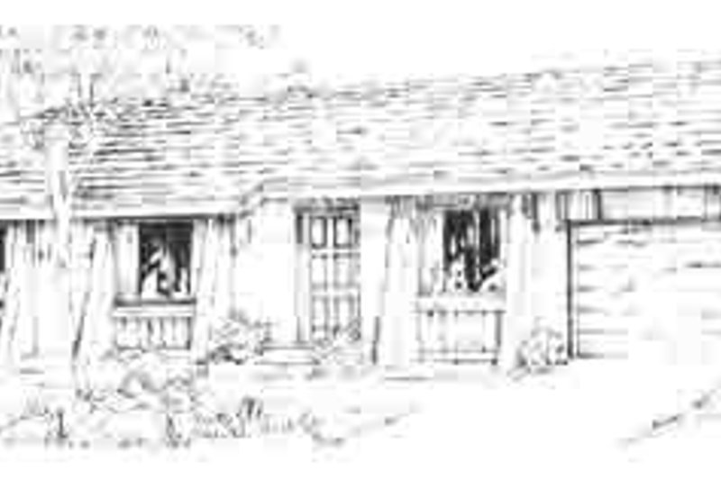 Dream House Plan - Adobe / Southwestern Exterior - Front Elevation Plan #1-138