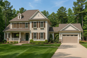 Colonial Exterior - Front Elevation Plan #17-2102