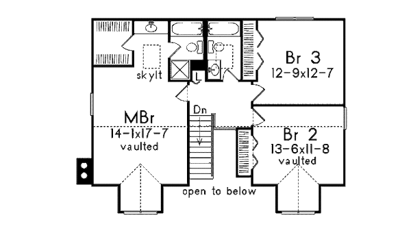 Dream House Plan - Country Floor Plan - Upper Floor Plan #57-444