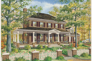 Country Exterior - Front Elevation Plan #25-4776