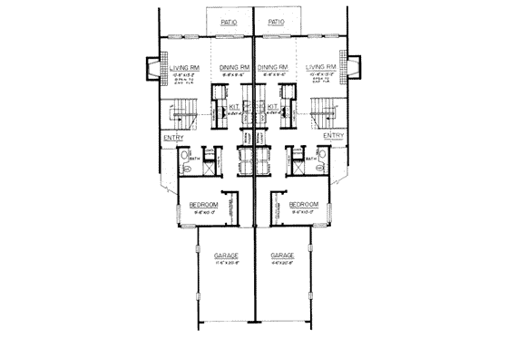 Floor Plan - Main Floor House Plan #303-204 - 2 bed, 2 bath