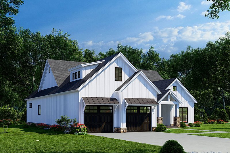 House Blueprint - Exterior - Other Elevation 2 for Cottage House Plan #923-263 - 3 bed, 2 bath