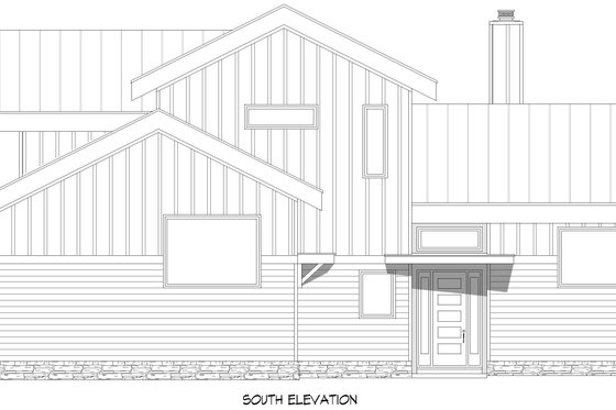 Exterior - Front Elevation 4 for Contemporary House Plan #932-1273 - 4 bed, 3 bath