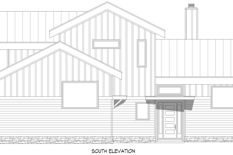 Architectural House Design - Exterior - Front Elevation 3 for Contemporary House Plan #932-1273 - 4 bed, 3 bath