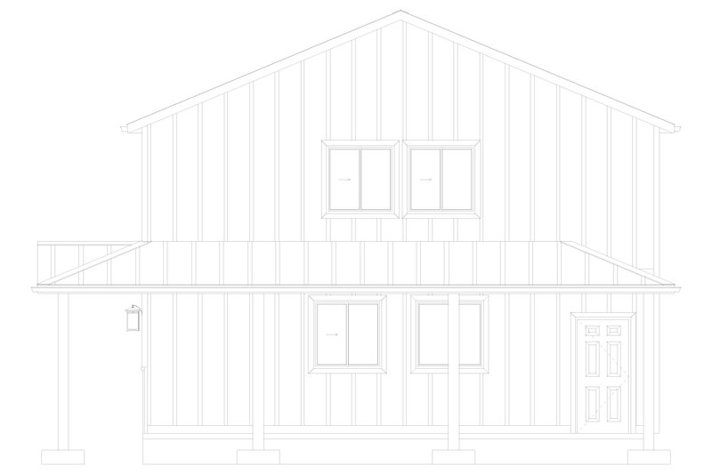 House Design - Exterior - Other Elevation 2 for Barndominium House Plan #1060-243 - 2 bed, 2 bath