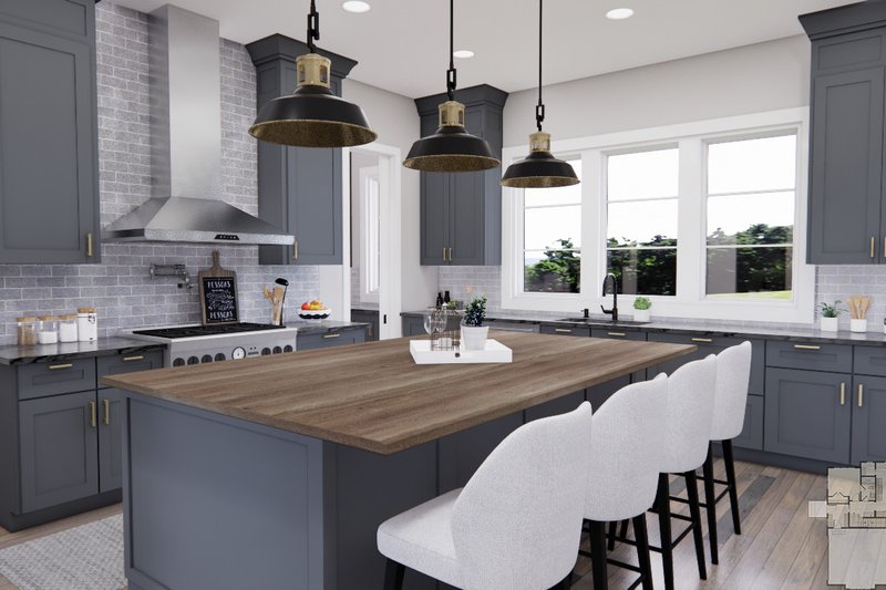 House Plan Design - Interior - Kitchen 2 for Farmhouse House Plan #51-1223 - 3 bed, 3 bath
