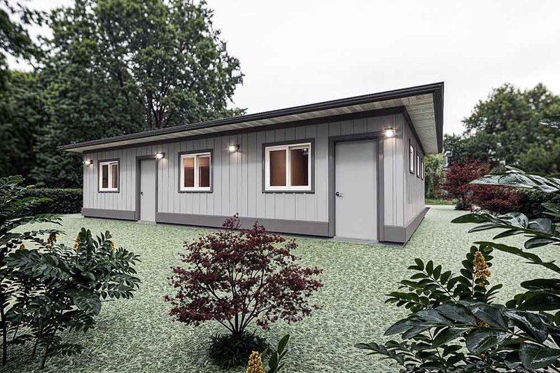Architectural House Design - Exterior - Rear Elevation for Country House Plan #1101-56, 0 bath