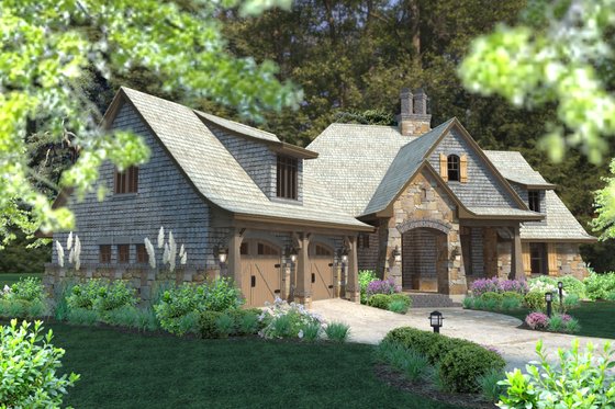 Exterior - Other Elevation 4 for Craftsman House Plan #120-184 - 4 bed, 3.5 bath