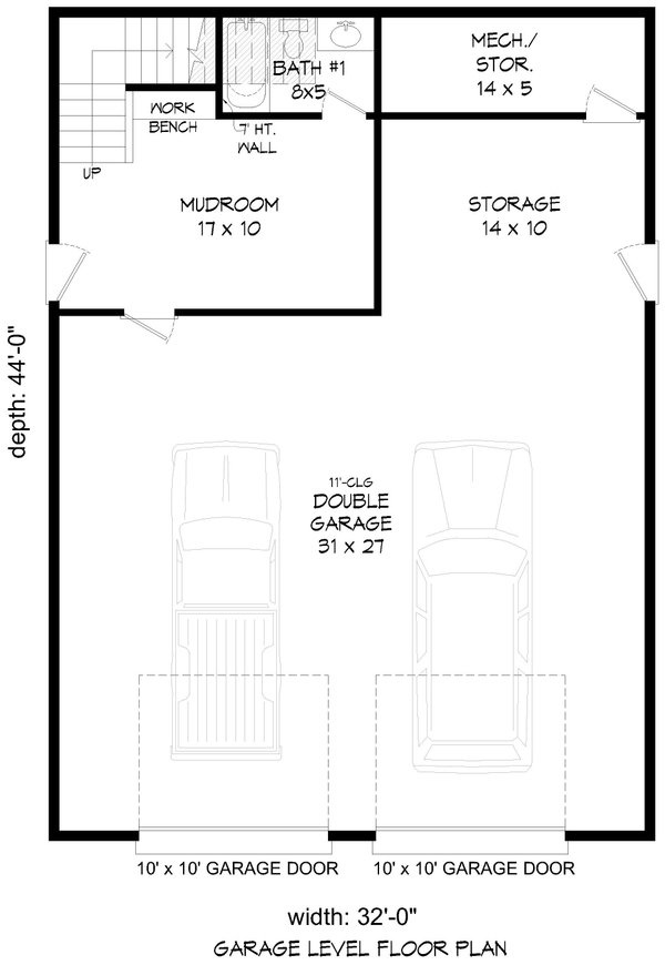 House Blueprint - Southern Floor Plan - Main Floor Plan #932-1103