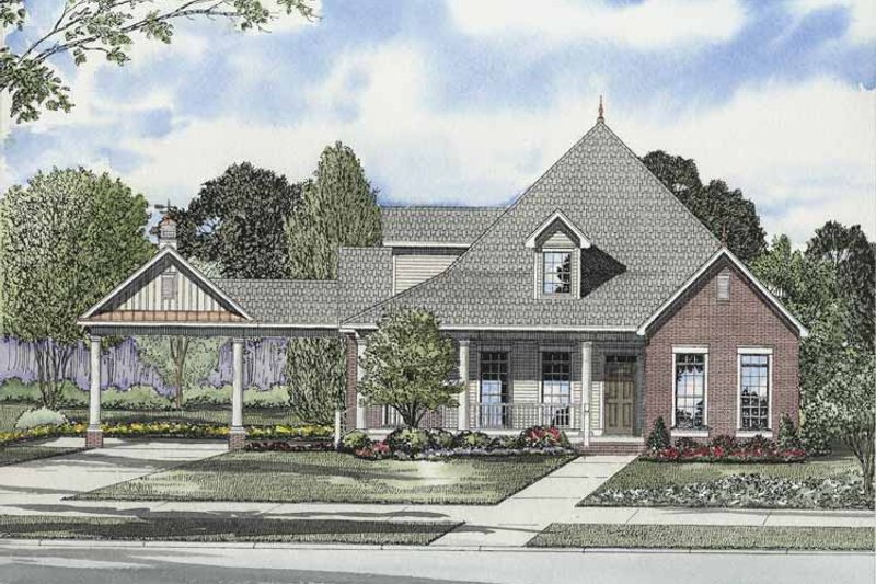 Dream House Plan - Craftsman Exterior - Front Elevation Plan #17-2863