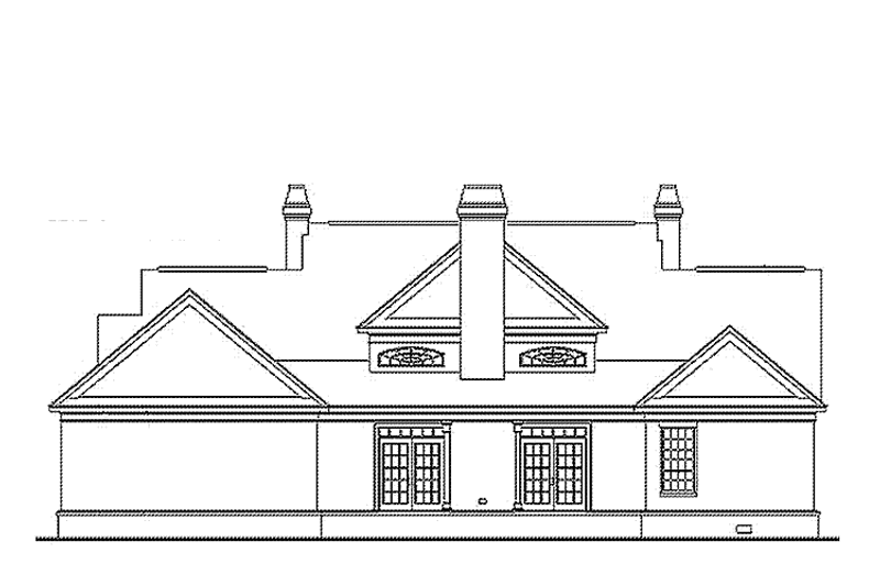 Dream House Plan - Exterior - Rear Elevation for Country House Plan #985-17 - 3 bed, 2 bath