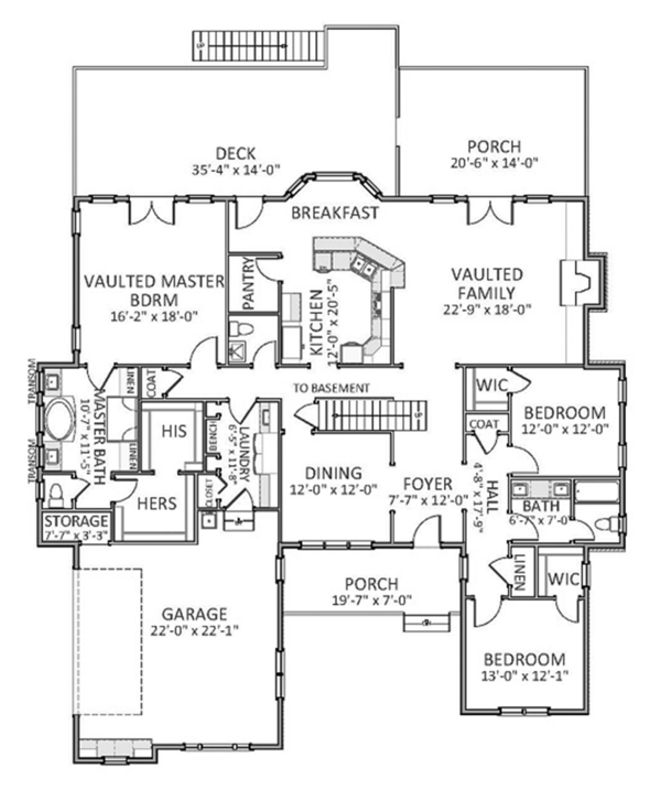 Colonial Style House Plan - 3 Beds 2.5 Baths 3221 Sq/Ft Plan #898-38 ...