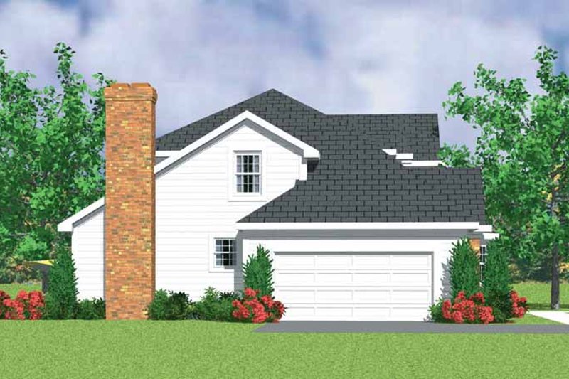 House Blueprint - Country Exterior - Other Elevation Plan #72-1078