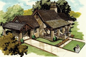 Craftsman Exterior - Front Elevation Plan #942-19