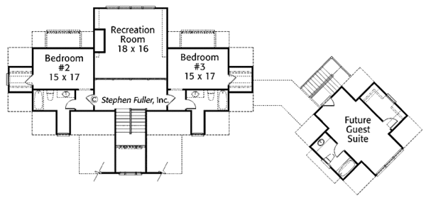 House Plan Design - Country Floor Plan - Upper Floor Plan #429-381