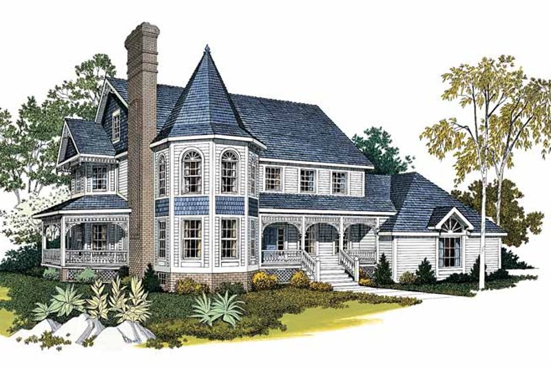 Home Plan - Victorian Exterior - Front Elevation Plan #72-802
