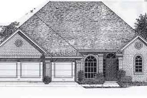 Exterior - Front Elevation 3 for Colonial House Plan #310-775 - 4 bed, 2.5 bath