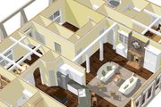 Craftsman Style House Plan - 4 Beds 3.5 Baths 2818 Sq/Ft Plan #44-186 