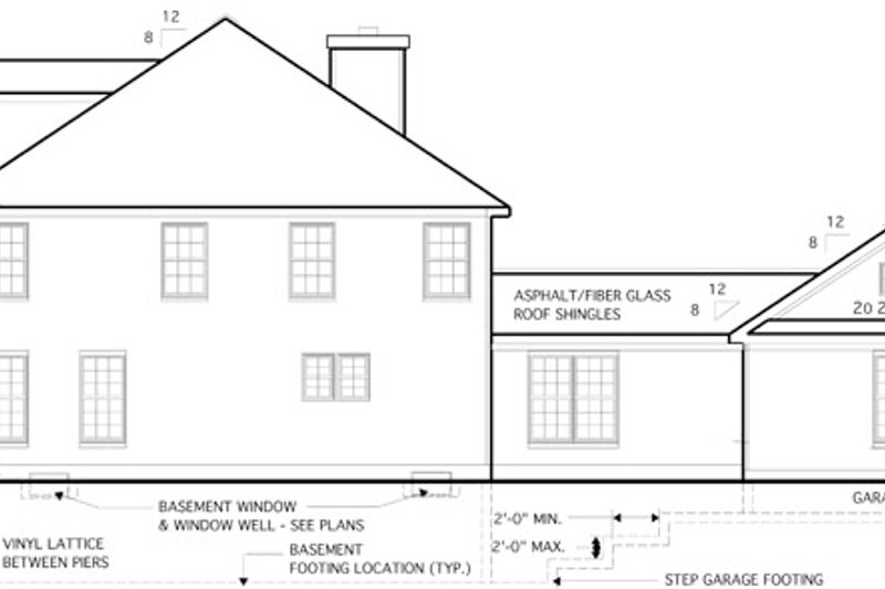 Home Plan - Exterior - Other Elevation 1 for Colonial House Plan #1053-51 - 4 bed, 2.5 bath