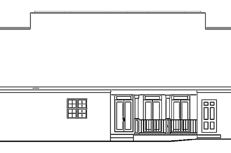 Dream House Plan - Exterior - Rear Elevation for Country House Plan #44-201 - 3 bed, 3 bath