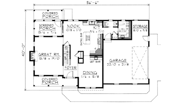 House Plan Design - Country Floor Plan - Main Floor Plan #1037-26