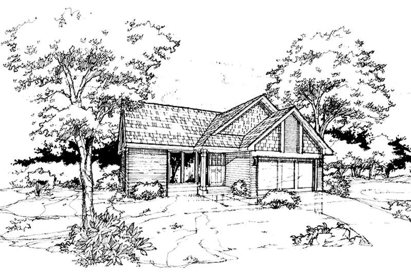 Dream House Plan - Craftsman Exterior - Front Elevation Plan #320-712
