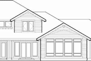Exterior - Rear Elevation for Country House Plan #48-855 - 5 bed, 6.5 bath